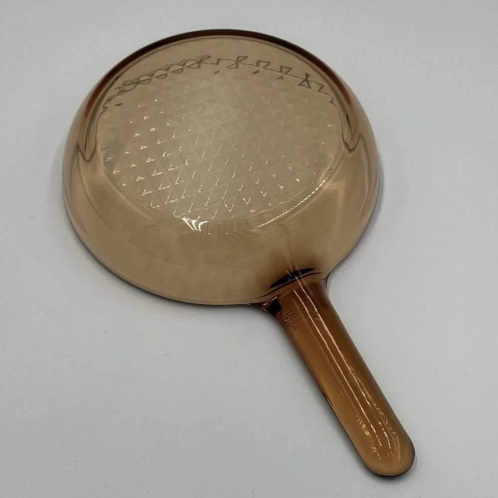 Vision‎ Corning Glass Fry Pan Waffle Base Amber 7